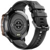 Smartwatch Męski Gravity GT42-1 na pasku gumowym w kolorze Czarny/Czarny o szerokości 22mm
