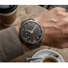 Smartwatch Męski Gravity GT42-1 na pasku gumowym w kolorze Czarny/Czarny o szerokości 22mm