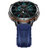 Smartwatch Męski Gravity GT42-2 na pasku gumowym w kolorze Czarny/Granatowy o szerokości 22mm