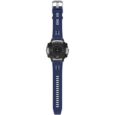 Smartwatch Męski Gravity GT42-2 na pasku gumowym w kolorze Czarny/Granatowy o szerokości 22mm