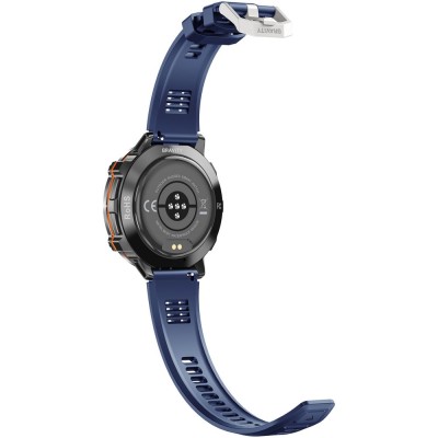 Smartwatch Męski Gravity GT42-2 na pasku gumowym w kolorze Czarny/Granatowy o szerokości 22mm