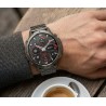 Smartwatch Męski Gravity GT42-2 na pasku gumowym w kolorze Czarny/Granatowy o szerokości 22mm