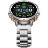 Smartwatch Męski Gravity GT42-3 na pasku gumowym w kolorze Grafitowy/Czarny o szerokości 22mm