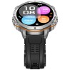 Smartwatch Męski Gravity GT42-3 na pasku gumowym w kolorze Grafitowy/Czarny o szerokości 22mm