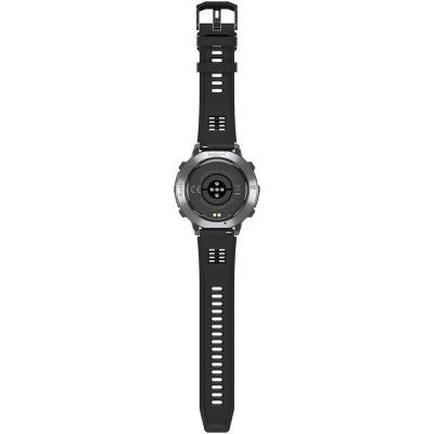 Smartwatch Męski Gravity GT42-3 na pasku gumowym w kolorze Grafitowy/Czarny o szerokości 22mm