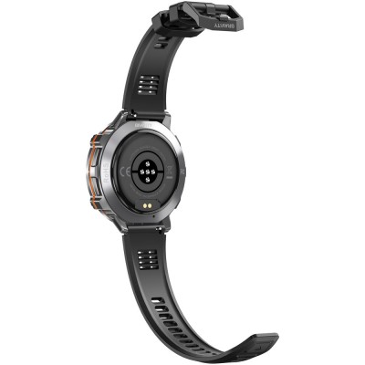 Smartwatch Męski Gravity GT42-3 na pasku gumowym w kolorze Grafitowy/Czarny o szerokości 22mm