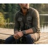 Smartwatch Męski Gravity GT42-3 na pasku gumowym w kolorze Grafitowy/Czarny o szerokości 22mm