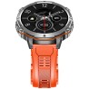 Smartwatch Męski Gravity GT42-4 na pasku gumowym w kolorze Grafitowy/Pomarańczowy o szerokości 22mm