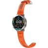 Smartwatch Męski Gravity GT42-4 na pasku gumowym w kolorze Grafitowy/Pomarańczowy o szerokości 22mm