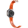 Smartwatch Męski Gravity GT42-4 na pasku gumowym w kolorze Grafitowy/Pomarańczowy o szerokości 22mm