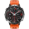 Smartwatch Męski Gravity GT42-5 na pasku gumowym w kolorze Czarny/Pomarańczowy o szerokości 22mm