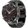 Smartwatch Męski Gravity GT42-5 na pasku gumowym w kolorze Czarny/Pomarańczowy o szerokości 22mm