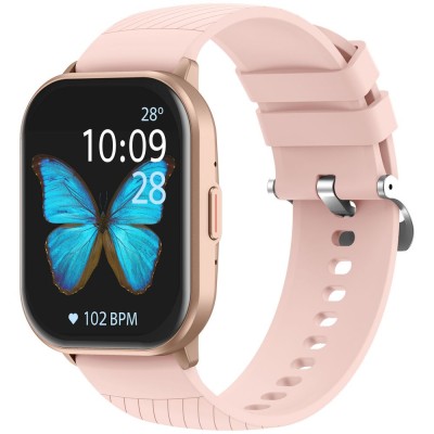 Smartwatch Damski Gravity GT43-1 na bransolecie mesh w kolorze Różowy/Różowe złoto o szerokości 22mm