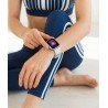 Smartwatch Damski Gravity GT43-2 na bransolecie mesh w kolorze Srebrny/Srebrny o szerokości 22mm