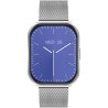 Smartwatch Damski Gravity GT43-2 na bransolecie mesh w kolorze Srebrny/Srebrny o szerokości 22mm