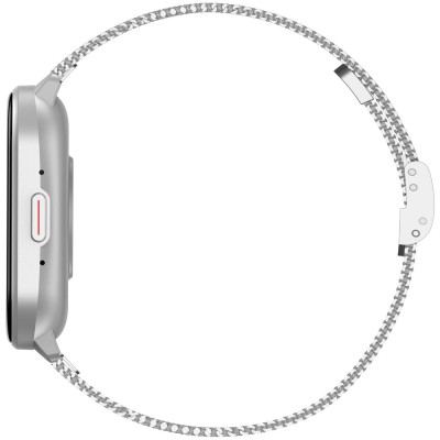 Smartwatch Damski Gravity GT43-2 na bransolecie mesh w kolorze Srebrny/Srebrny o szerokości 22mm