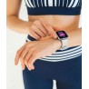 Smartwatch Damski Gravity GT43-2 na bransolecie mesh w kolorze Srebrny/Srebrny o szerokości 22mm