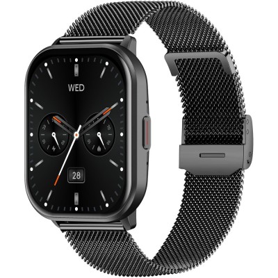 Smartwatch Męski Gravity GT43-3  w kolorze Czarny/Czarny o szerokości 22mm