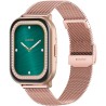 Smartwatch Damski Gravity GT43-4 na bransolecie mesh w kolorze Różowy/Różowe złoto o szerokości 22mm