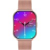 Smartwatch Damski Gravity GT43-4 na bransolecie mesh w kolorze Różowy/Różowe złoto o szerokości 22mm