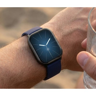 Smartwatch Męski Gravity GT43-5  w kolorze Czarny/Czarny o szerokości 22mm