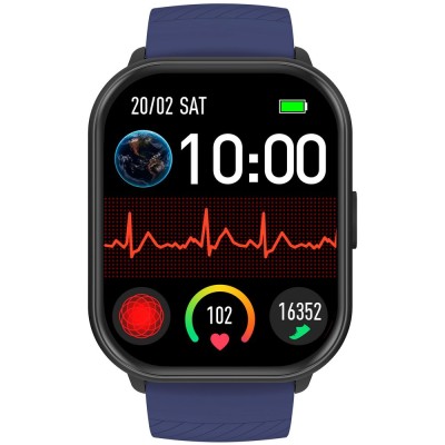 Smartwatch Męski Gravity GT43-5  w kolorze Czarny/Czarny o szerokości 22mm