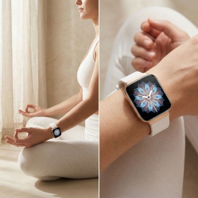 Smartwatch Damski Gravity GT44-1 na bransolecie mesh w kolorze Różowy/Różowe złoto o szerokości 18mm