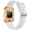 Smartwatch Damski Gravity GT44-1 na bransolecie mesh w kolorze Różowy/Różowe złoto o szerokości 18mm