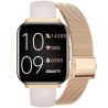 Smartwatch Damski Gravity GT44-2 na bransolecie mesh w kolorze Różowy/Różowe złoto o szerokości 18mm