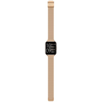 Smartwatch Damski Gravity GT44-2 na bransolecie mesh w kolorze Różowy/Różowe złoto o szerokości 18mm