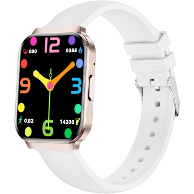 Smartwatch Damski Gravity GT44-3 na pasku gumowym w kolorze Różowy/Biały o szerokości 18mm