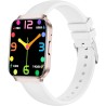 Smartwatch Damski Gravity GT44-3 na pasku gumowym w kolorze Różowy/Biały o szerokości 18mm