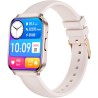 Smartwatch Damski Gravity GT44-3 na pasku gumowym w kolorze Różowy/Biały o szerokości 18mm
