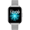 Smartwatch Damski Gravity GT44-4 na bransolecie mesh w kolorze Srebrny/Srebrny o szerokości 18mm