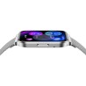 Smartwatch Damski Gravity GT44-4 na bransolecie mesh w kolorze Srebrny/Srebrny o szerokości 18mm