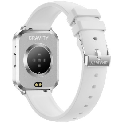 Smartwatch Damski Gravity GT44-4 na bransolecie mesh w kolorze Srebrny/Srebrny o szerokości 18mm
