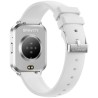 Smartwatch Damski Gravity GT44-4 na bransolecie mesh w kolorze Srebrny/Srebrny o szerokości 18mm