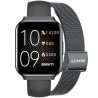 Smartwatch Damski Gravity GT44-5 na bransolecie mesh w kolorze Czarny/Czarny o szerokości 18mm