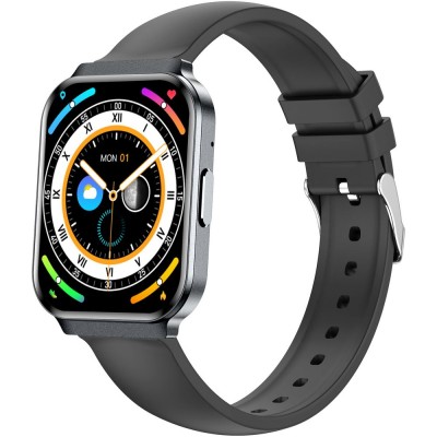 Smartwatch Damski Gravity GT44-5 na bransolecie mesh w kolorze Czarny/Czarny o szerokości 18mm