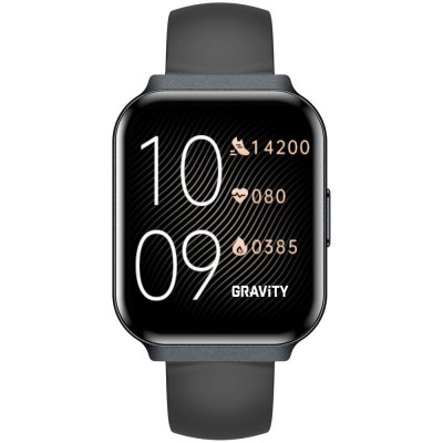 Smartwatch Damski Gravity GT44-5 na bransolecie mesh w kolorze Czarny/Czarny o szerokości 18mm