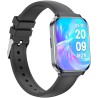 Smartwatch Damski Gravity GT44-5 na bransolecie mesh w kolorze Czarny/Czarny o szerokości 18mm