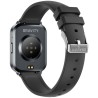 Smartwatch Damski Gravity GT44-5 na bransolecie mesh w kolorze Czarny/Czarny o szerokości 18mm