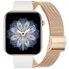 Smartwatch Damski Gravity GT45-1 na bransolecie mesh w kolorze Różowy/Różowe złoto o szerokości 20/19mm