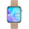Smartwatch Damski Gravity GT45-1 na bransolecie mesh w kolorze Różowy/Różowe złoto o szerokości 20/19mm