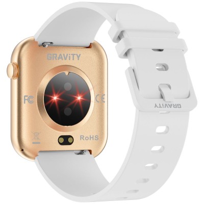 Smartwatch Damski Gravity GT45-1 na bransolecie mesh w kolorze Różowy/Różowe złoto o szerokości 20/19mm