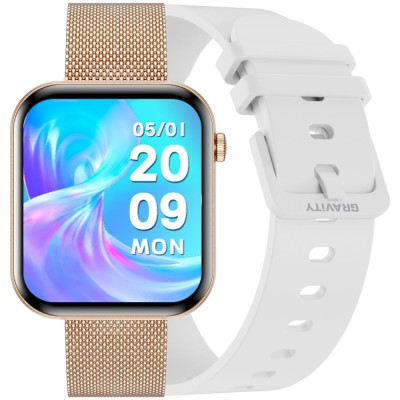 Smartwatch Damski Gravity GT45-1 na bransolecie mesh w kolorze Różowy/Różowe złoto o szerokości 20/19mm