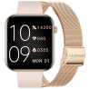 Smartwatch Damski Gravity GT45-2 na bransolecie mesh w kolorze Różowy/Różowe złoto o szerokości 20/19mm