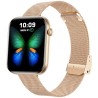 Smartwatch Damski Gravity GT45-2 na bransolecie mesh w kolorze Różowy/Różowe złoto o szerokości 20/19mm