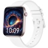 Smartwatch Damski Gravity GT45-3 na pasku gumowym w kolorze Różowy/Biały o szerokości 20/19mm