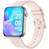Smartwatch Damski Gravity GT45-3 na pasku gumowym w kolorze Różowy/Biały o szerokości 20/19mm